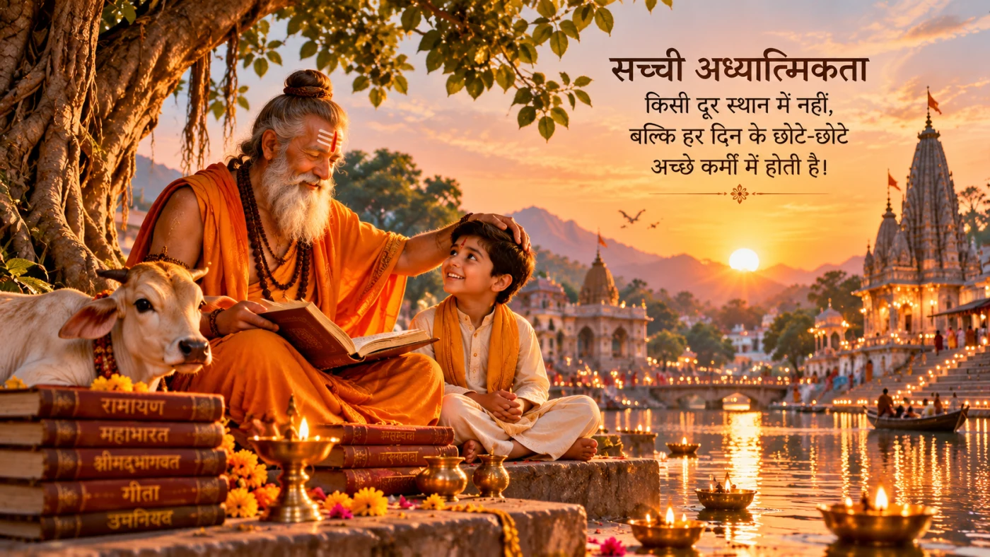 जिस दिन एक साधु ने बताया कि भगवान कहाँ मिलते हैं | एक अनोखी आध्यात्मिक कहानी